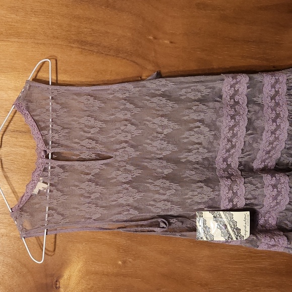 Eyeshadow clothing dusty Lavender button back top XL - Picture 8 of 11